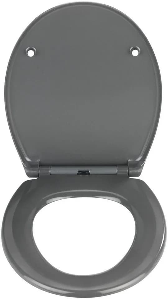 WENKO Samos WC-Sitz Dunkelgrau Duroplast Mit Absenkautomatik
