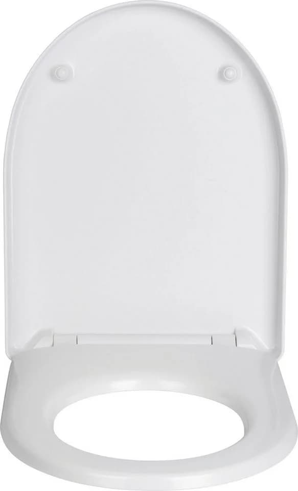 WENKO WC-Sitz "Sindia" Duroplast D-Form mit SoftClose & 300kg Belastbarkeit