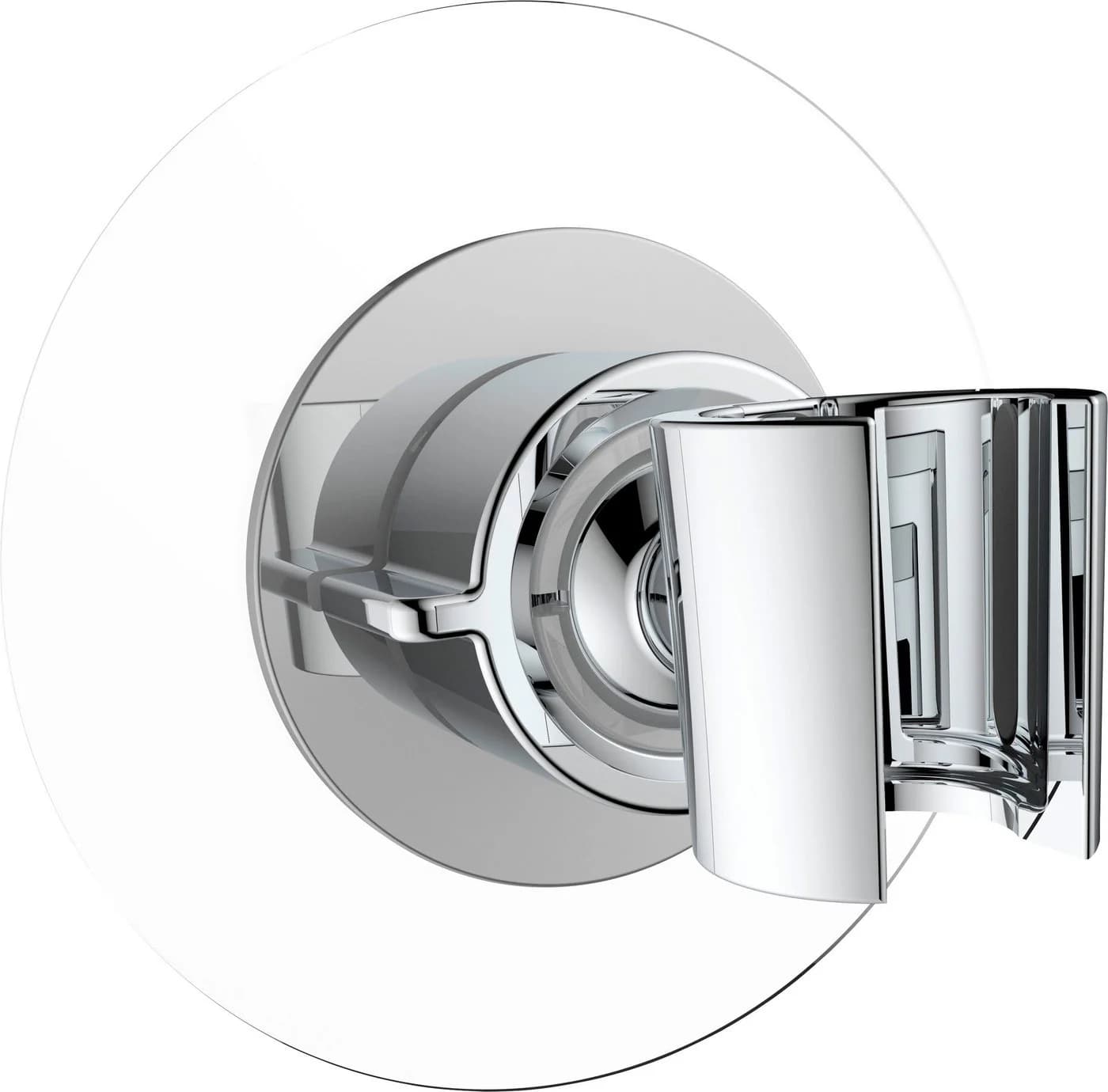 WENKO Brausehalter 360° Chrom - Bohrungsfrei & Universal