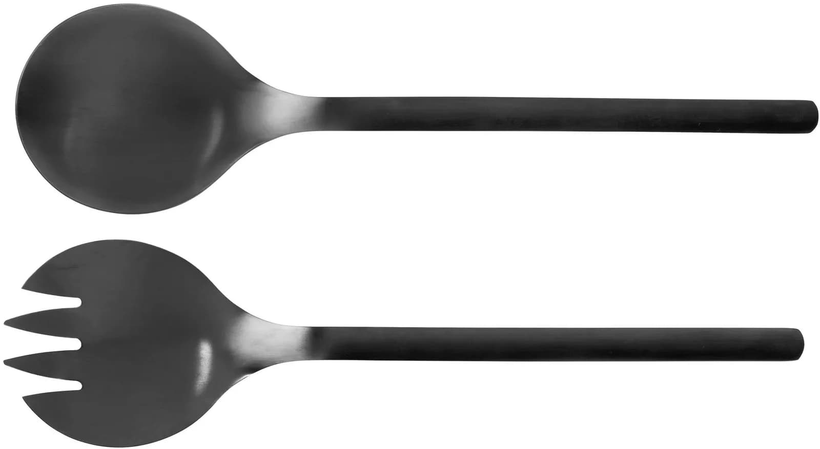 WENKO Salatbesteck Modell Nagy Schwarz Edelstahl 29cm