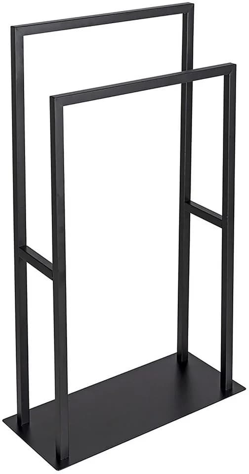 WENKO Handtuchständer Rivaltana Schwarz Edelstahl Industrial Style