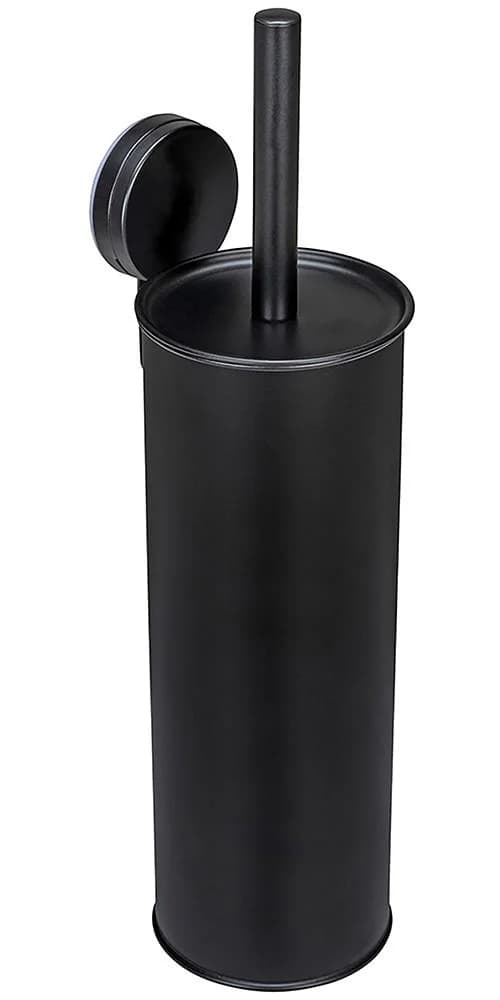 WENKO WC-Garnitur Static-Loc® Modell Plus Pavia, geschlossener WC-Bürstenhalter zur Wandbefestigung ohne Bohren