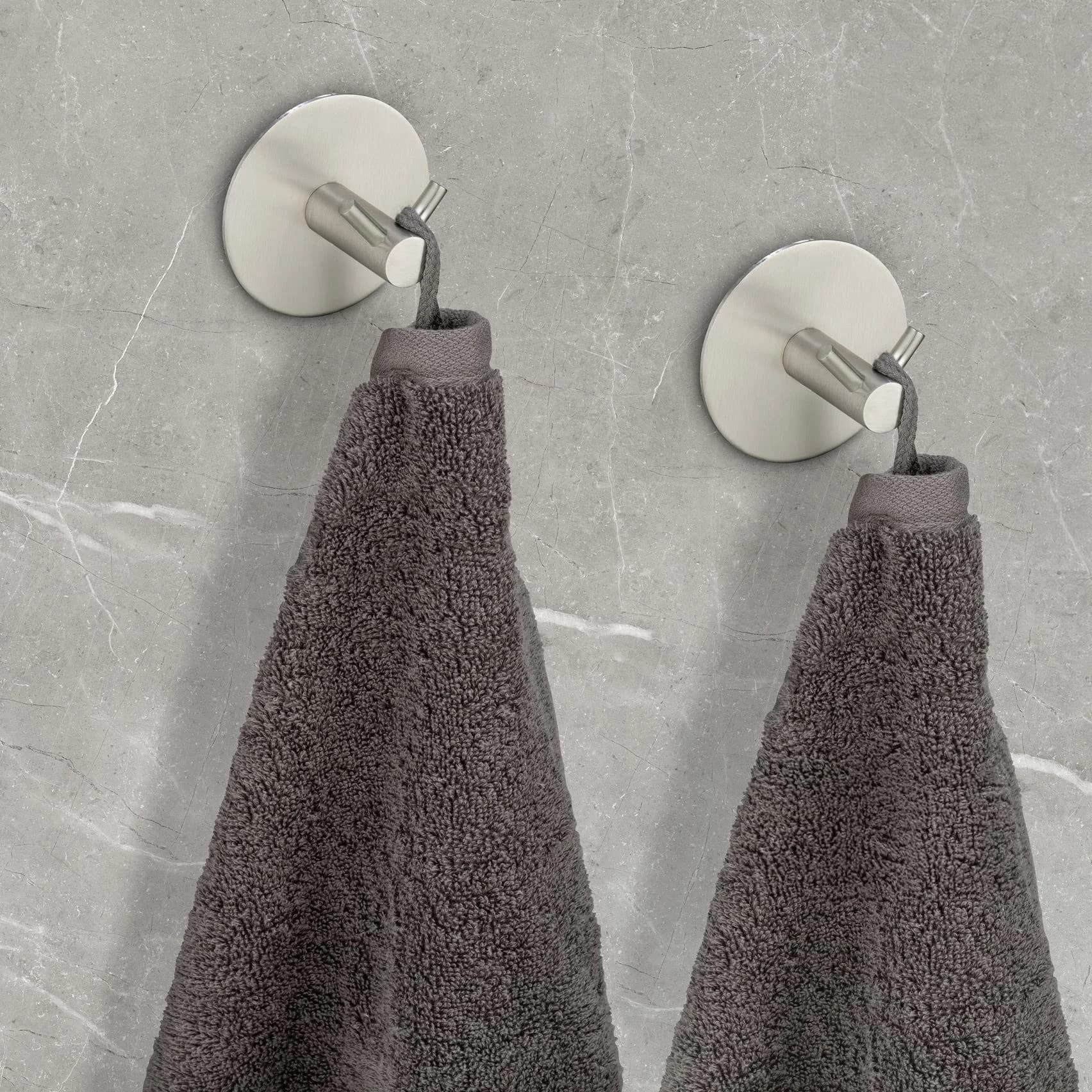 Schöner Wohnen Kollektion Wandhaken Duo Meleto Silber Edelstahl