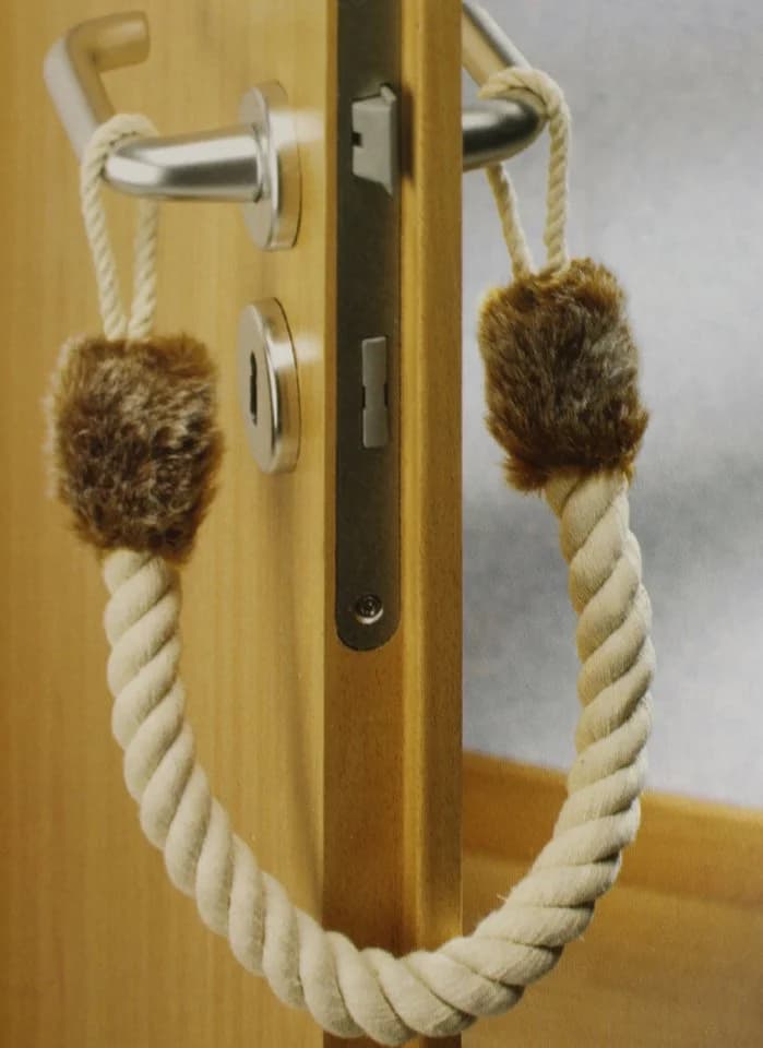 WENKO Türdämpfer mit Türkordel Klemmschutz