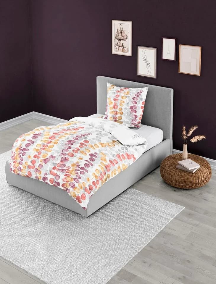 BIERBAUM Bettwäsche Mako-Satin Rot 135x200cm