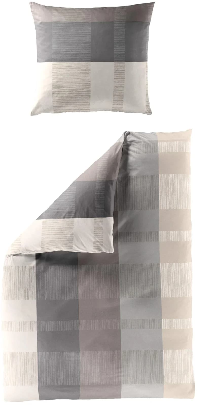 BIERBAUM Bettwäsche 3105 Beige Sand Renforcé 100% Baumwolle