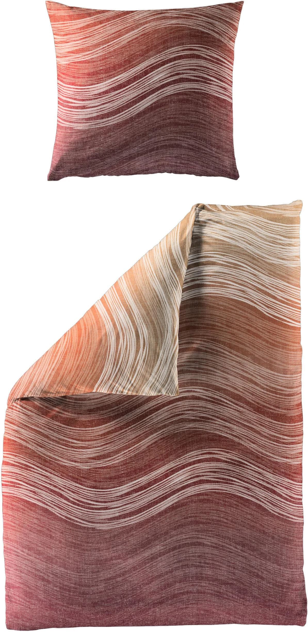 Bettwäsche BIERBAUM 4061 Orange Mako-Satin