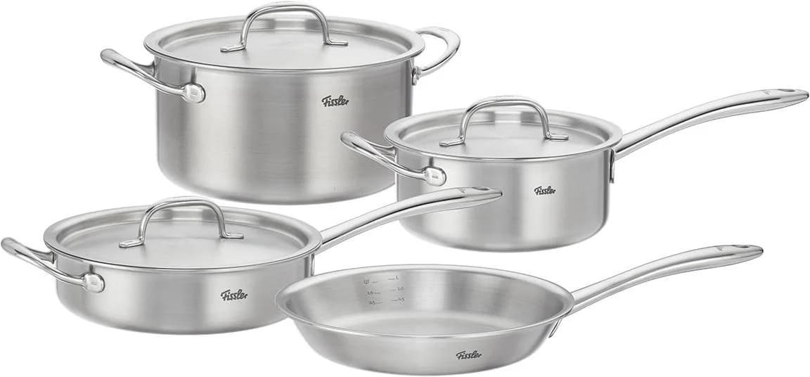Fissler M5 Pro-Ply Edelstahl Topfset 7-teilig Silber