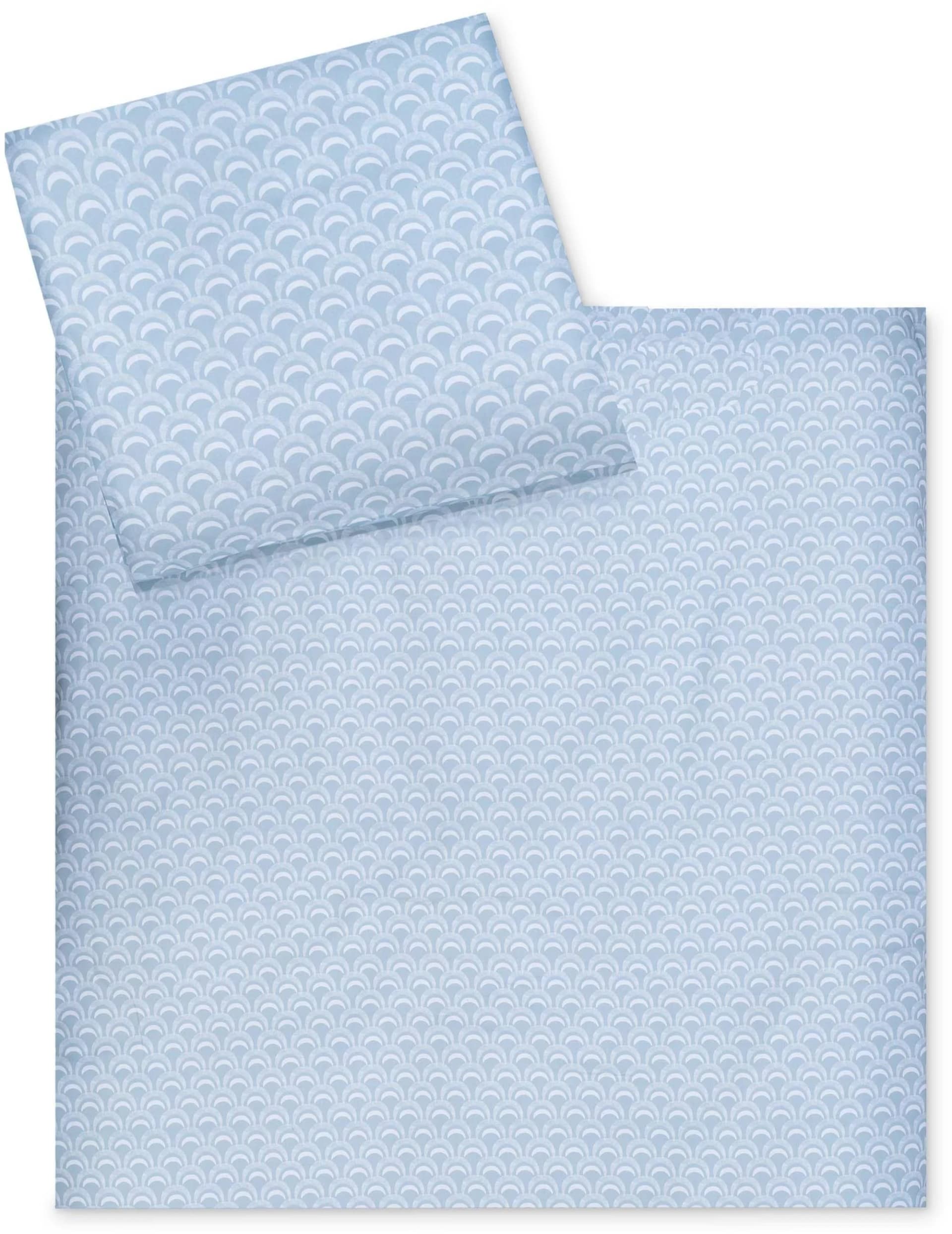 Julius Zöllner Kinderbettwäsche Wolkenbogen Blau 100% Baumwolle