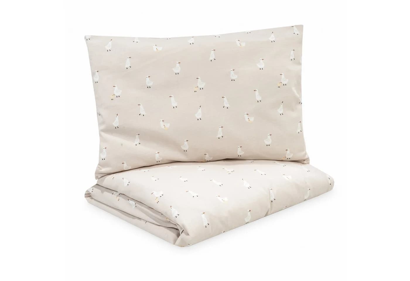 Julius Zöllner Babybettwäsche Jersey Beige mit Reißverschluss