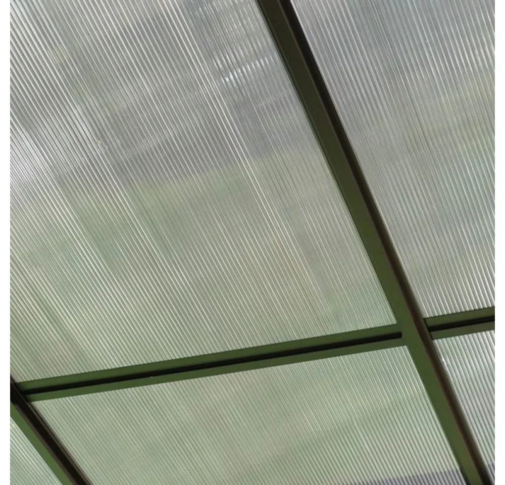 Leco Pavillon-Ersatzdach Dachplatten-Set grau-transparent für Terrassenüberdachung