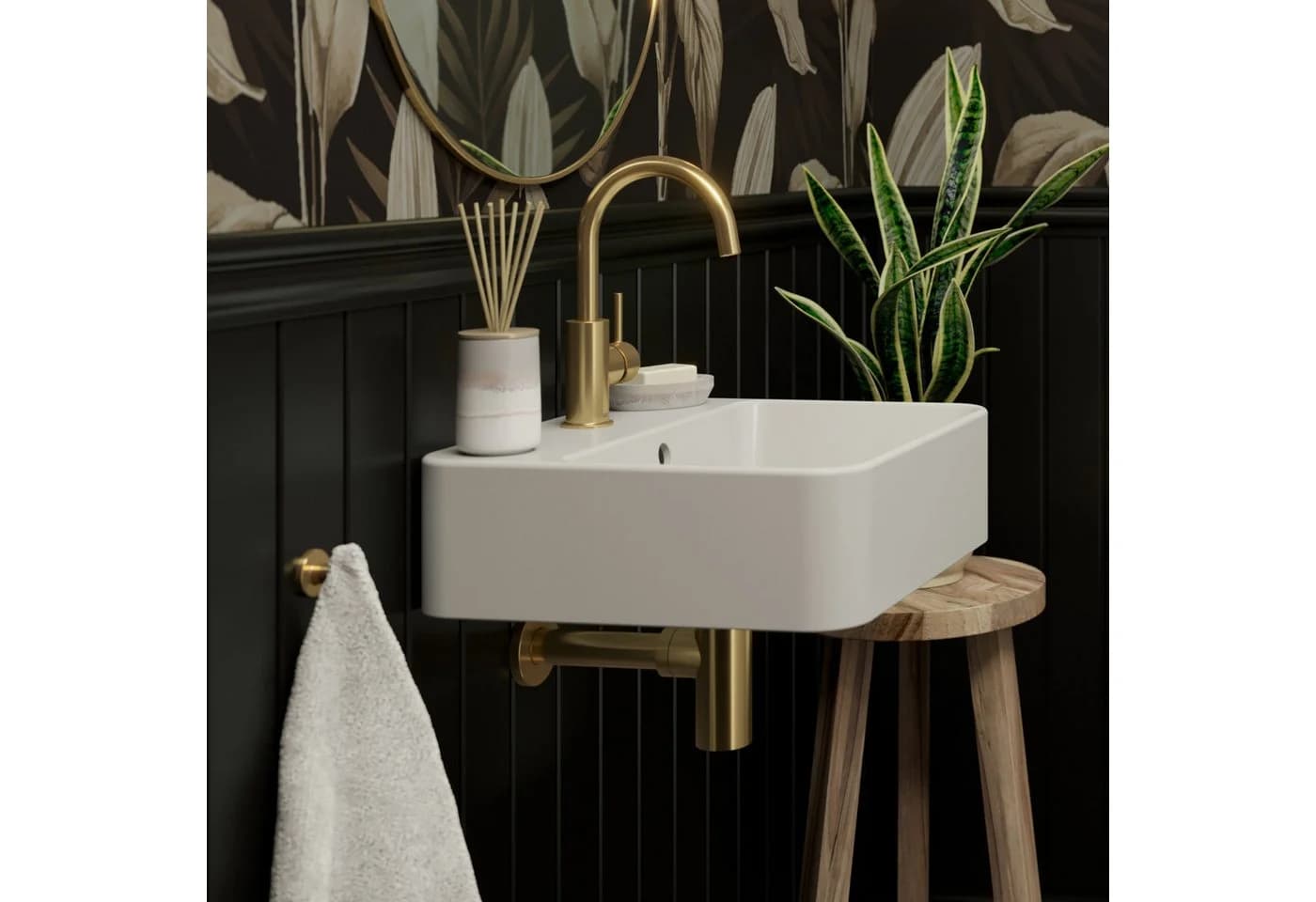 Lenz EasyClean Pop-Up-Ventil Waschbeckenstöpsel Gold