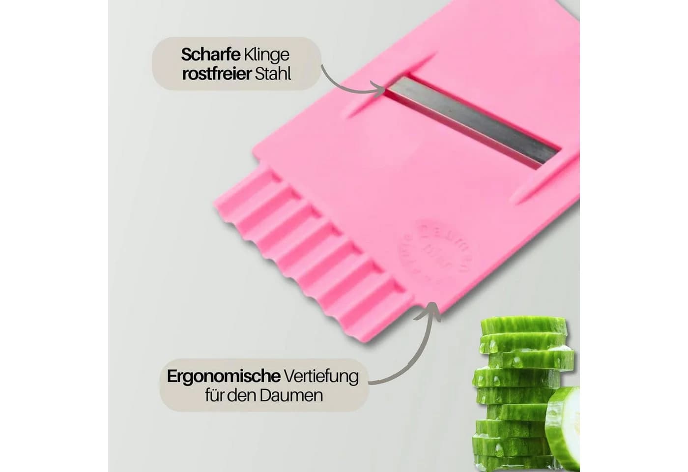 homiez Gemüsehobel Rosa – Der Original-Schnellschneider