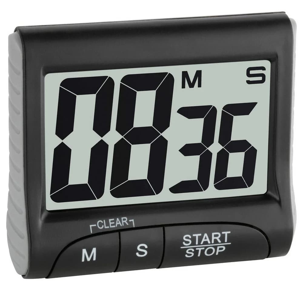 TFA Dostmann Eieruhr Digital Schwarz Timer 38.2021.01