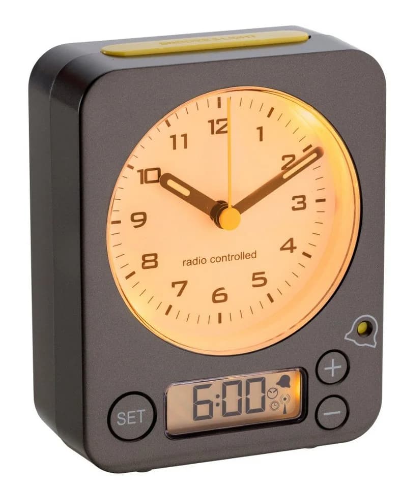 TFA Dostmann Funkwecker Combo TFA 60.1511 Analog mit Hintergrundbeleuchtung