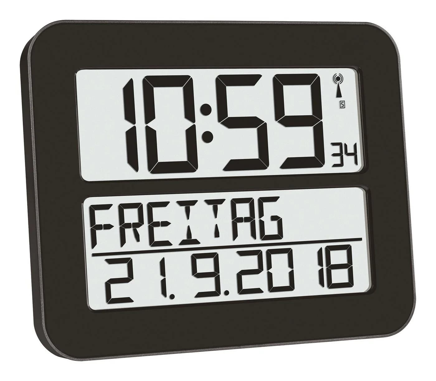 TFA Dostmann Wanduhr Funk-Uhr TimeLine MAX 60.4512.01