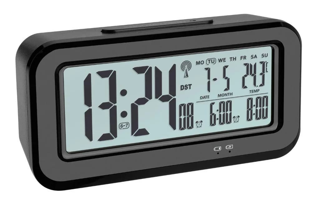 TFA Dostmann Funkwecker Boxx Digital mit Temperatur und Lichtsensor