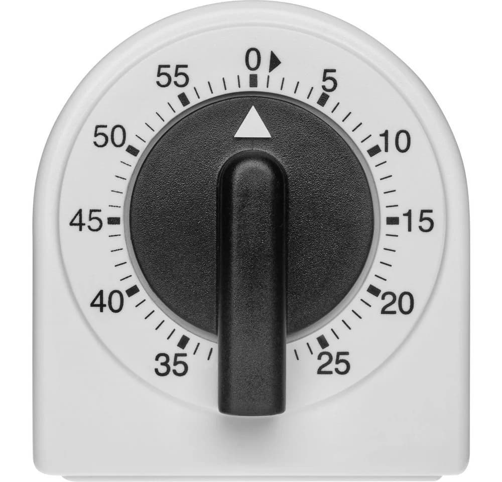 TFA Dostmann Analoger Küchen-Timer Eieruhr Weiß-Schwarz