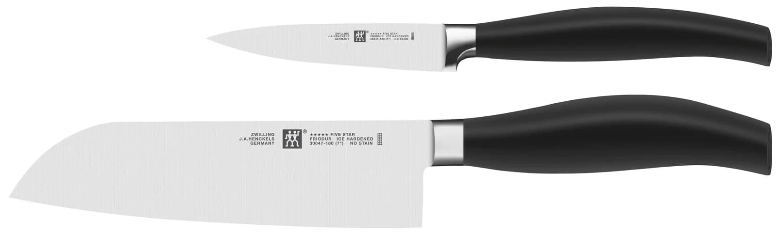 Messer-Set ZWILLING FIVE STAR Schwarz Stahl Kochmesser-Sets Made in Germany