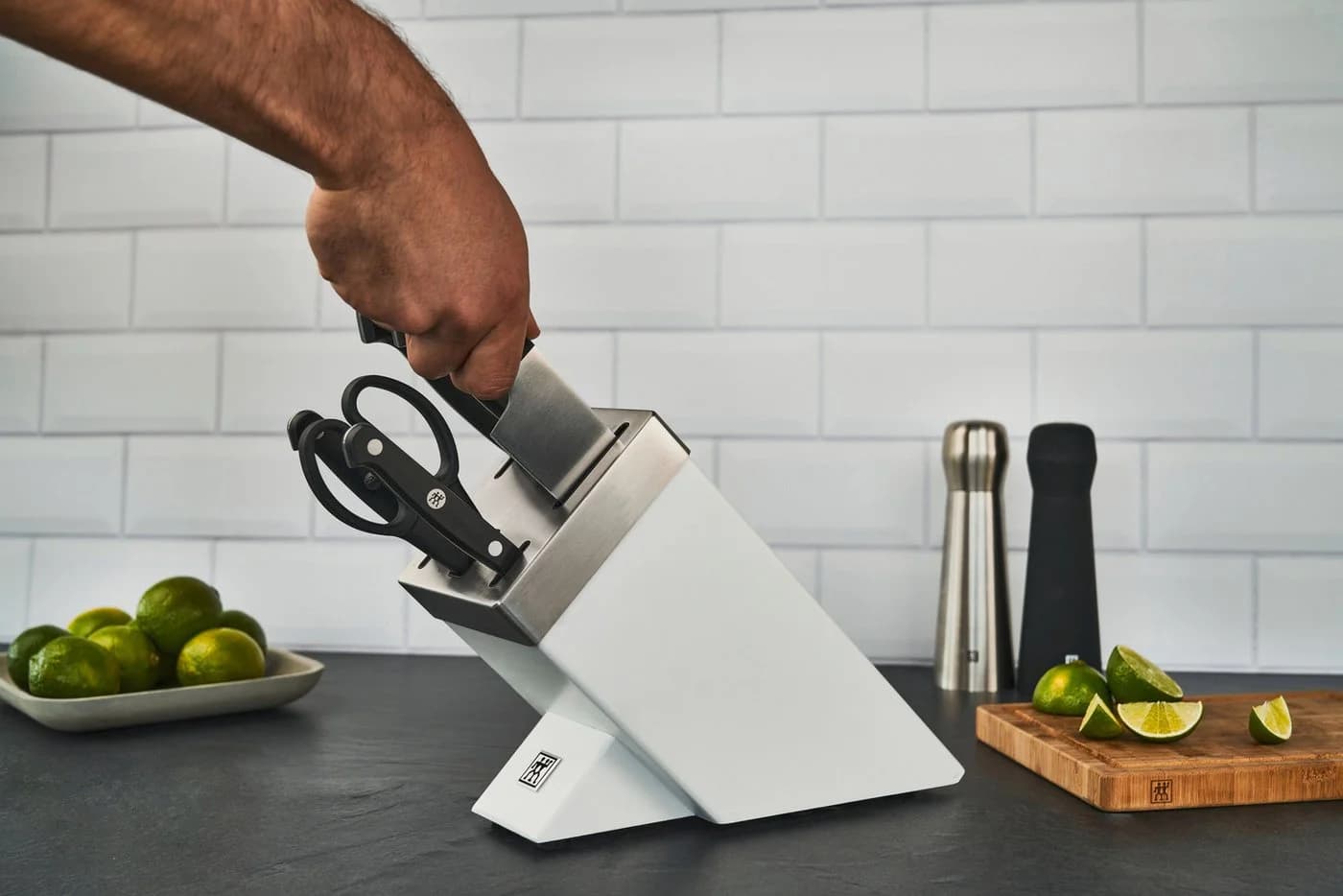 ZWILLING Gourmet Messerblock Weiß 7-tlg selbstschärfend