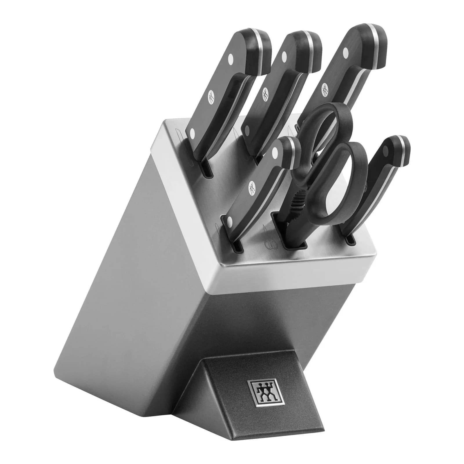 ZWILLING Gourmet Messerblock 7-tlg. Grau mit Selbstschärfe