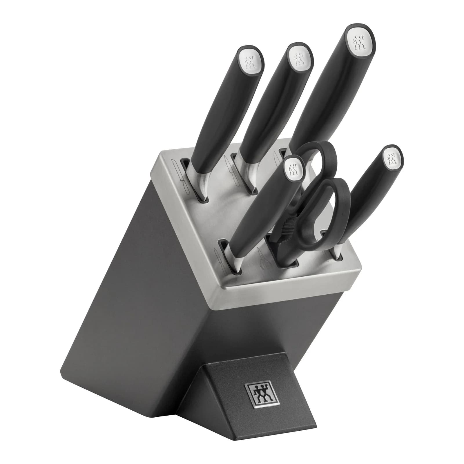 ZWILLING All * Star 7-tlg. Messerblockset Silber Anthrazit Selbstschärfend