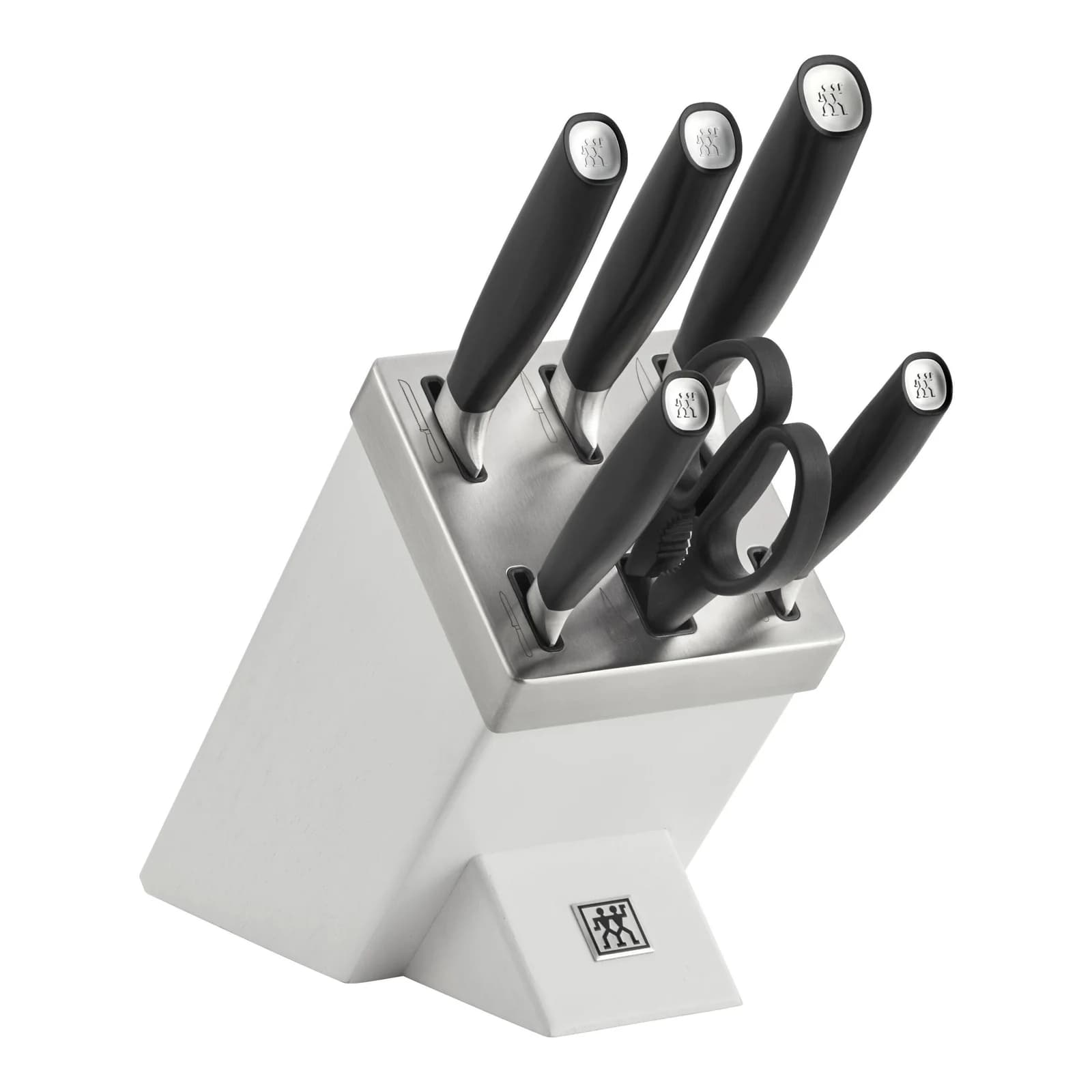 ZWILLING All * Star 7-tlg. Messerblockset Silber Weiß Selbstschärfend