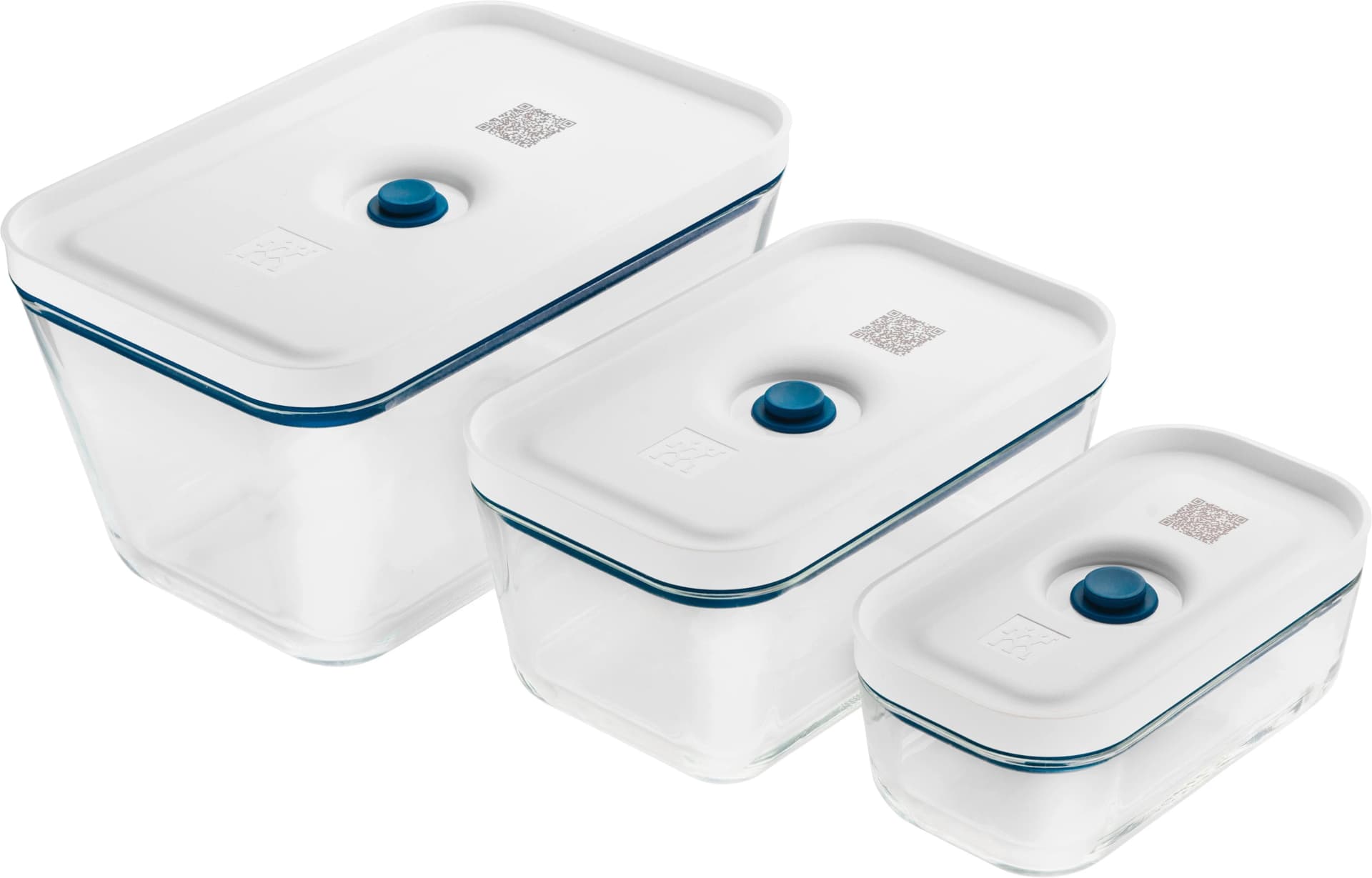 Zwilling Vakuumbehälter Fresh & Safe Transparent Blau Borosilikatglas