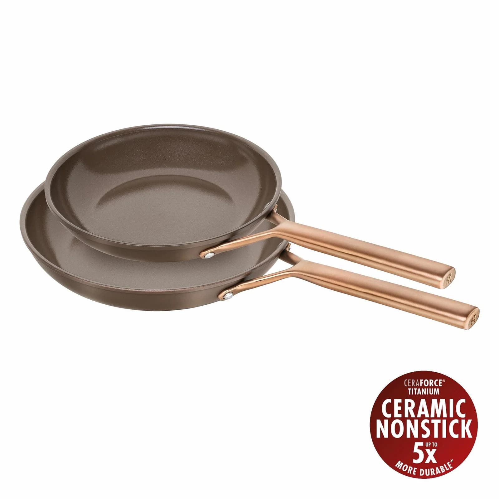 ZWILLING Milano Bratpfannenset 2-tlg. Aluminium Braun CERAFORCE TITANIUM