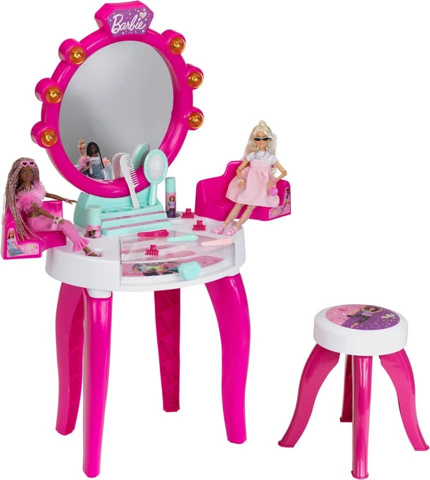 KLEIN Schminktisch Barbie Schönheitsstudio Bunt