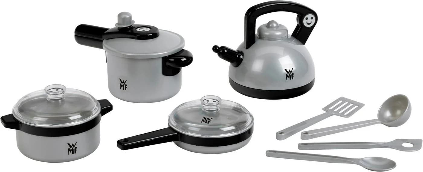 KLEIN Kinder-Küchenset WMF-Topfsortiment 11tlg. Silber