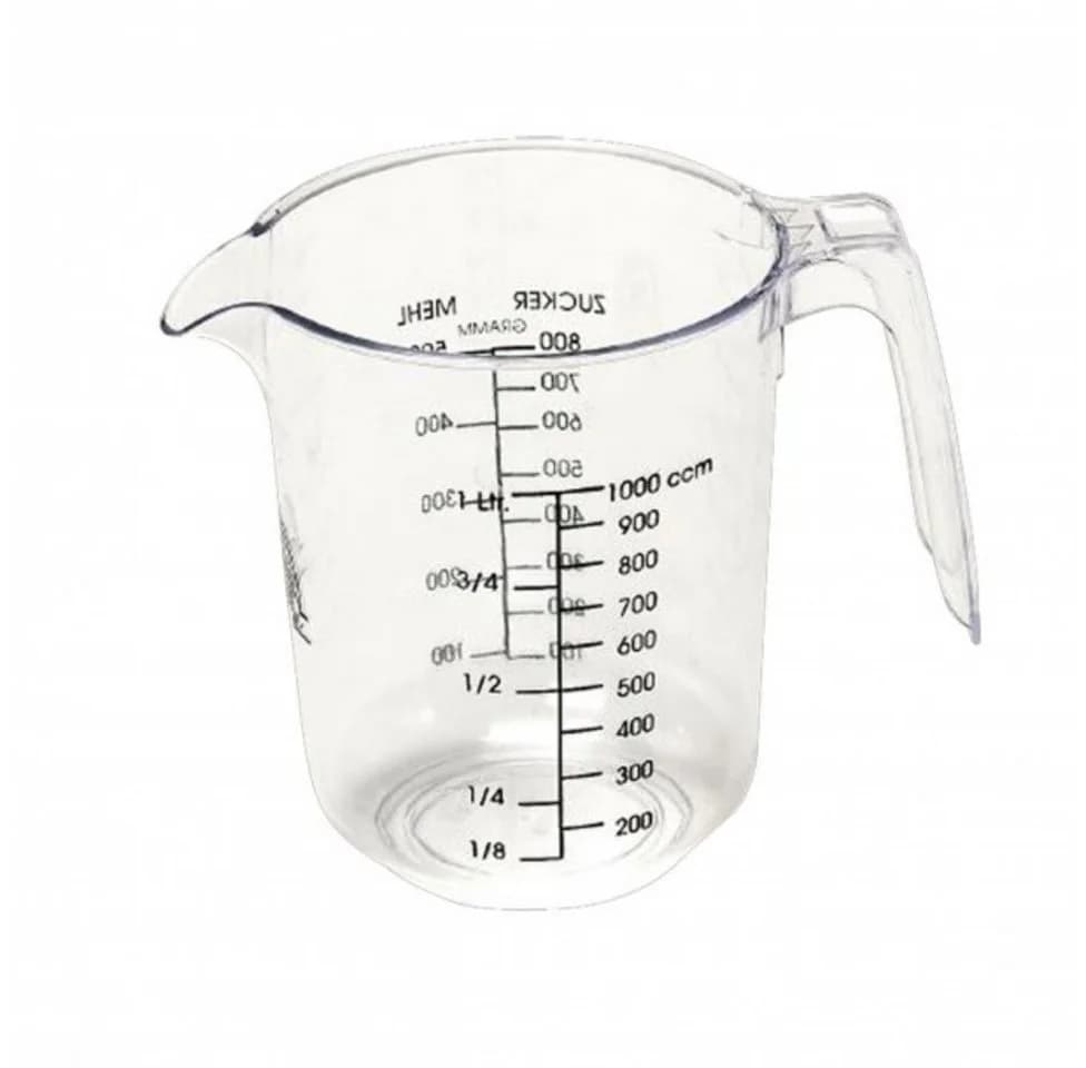 Axentia Messbecher ca. 1 l transparent mit Maßeinteilung
