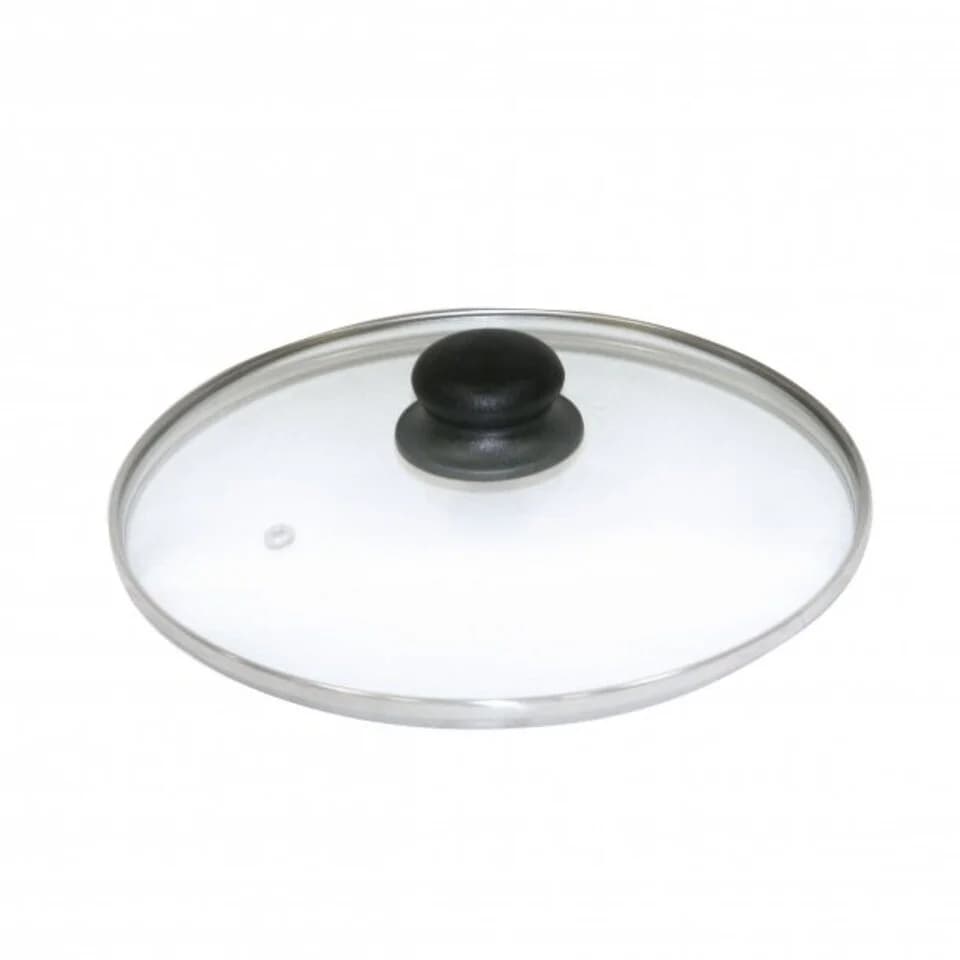 axentia Universaldeckel Glas Ø 28 cm mit Edelstahlrand