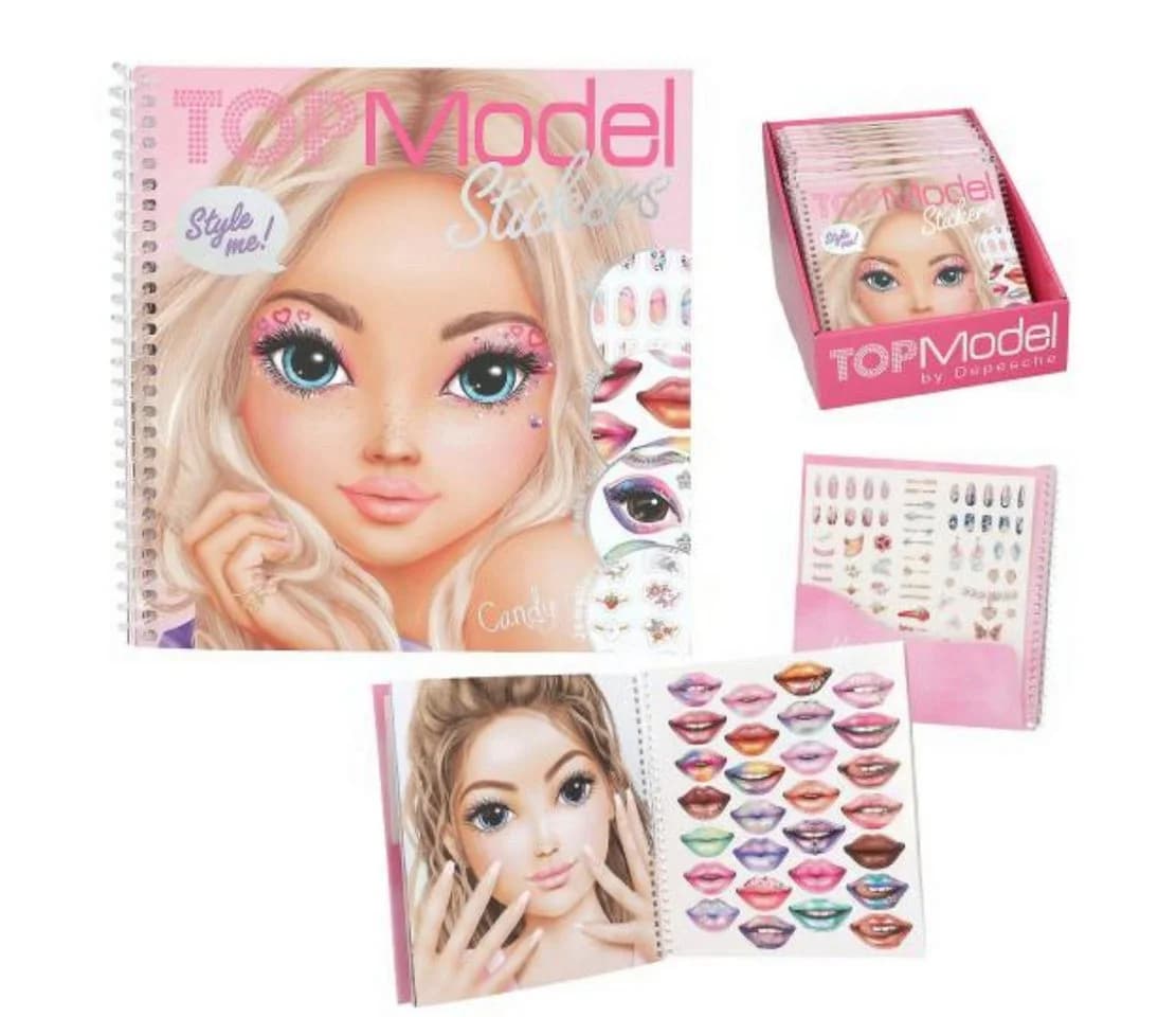 Depesche TOPModel Dress Me up Face Stickerbuch - Make-up & Beauty