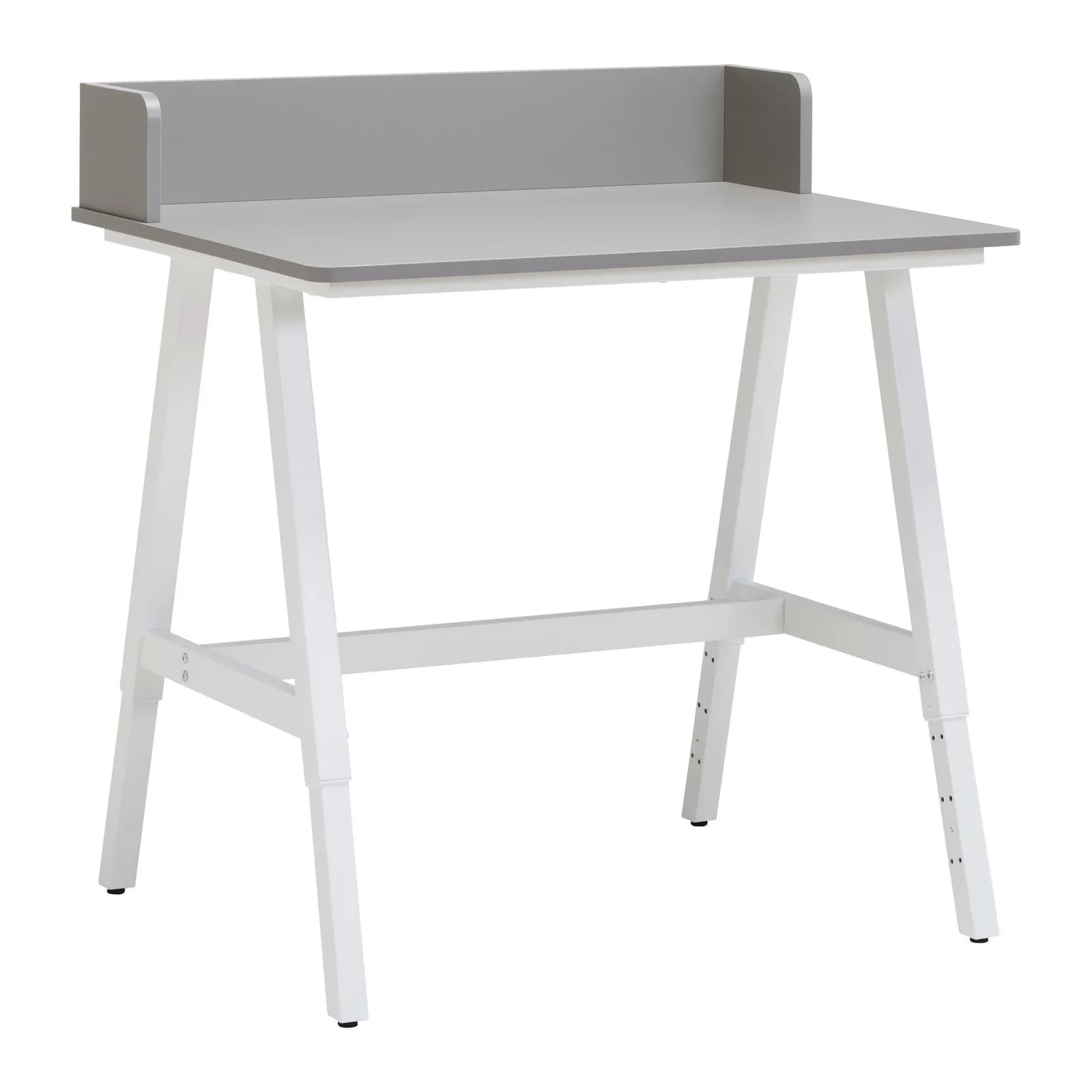 Schreibtisch INTER LINK Grau/Weiß 80x60 cm Höhenverstellbar