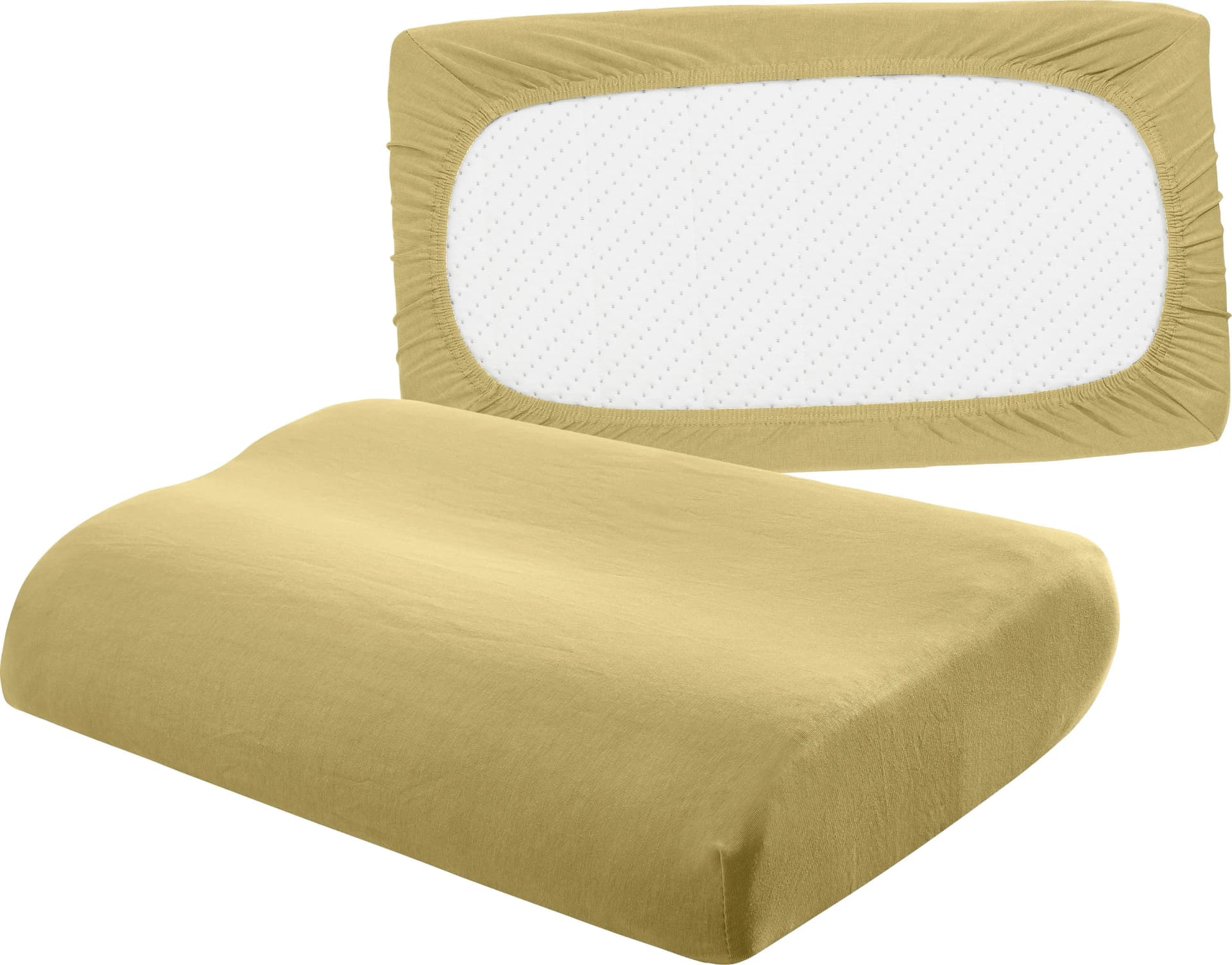 BELLANA Kissenbezug Universal Jersey Beige Weizen Feinjersey