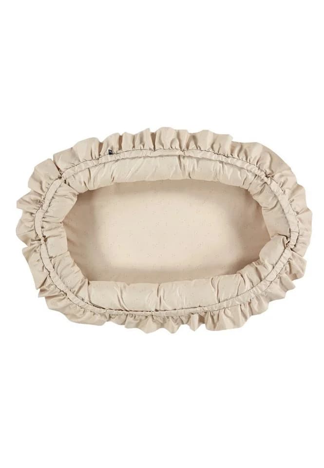 Alvi® Schlummer-Nestchen Beige mit Schaumstoffmatratze