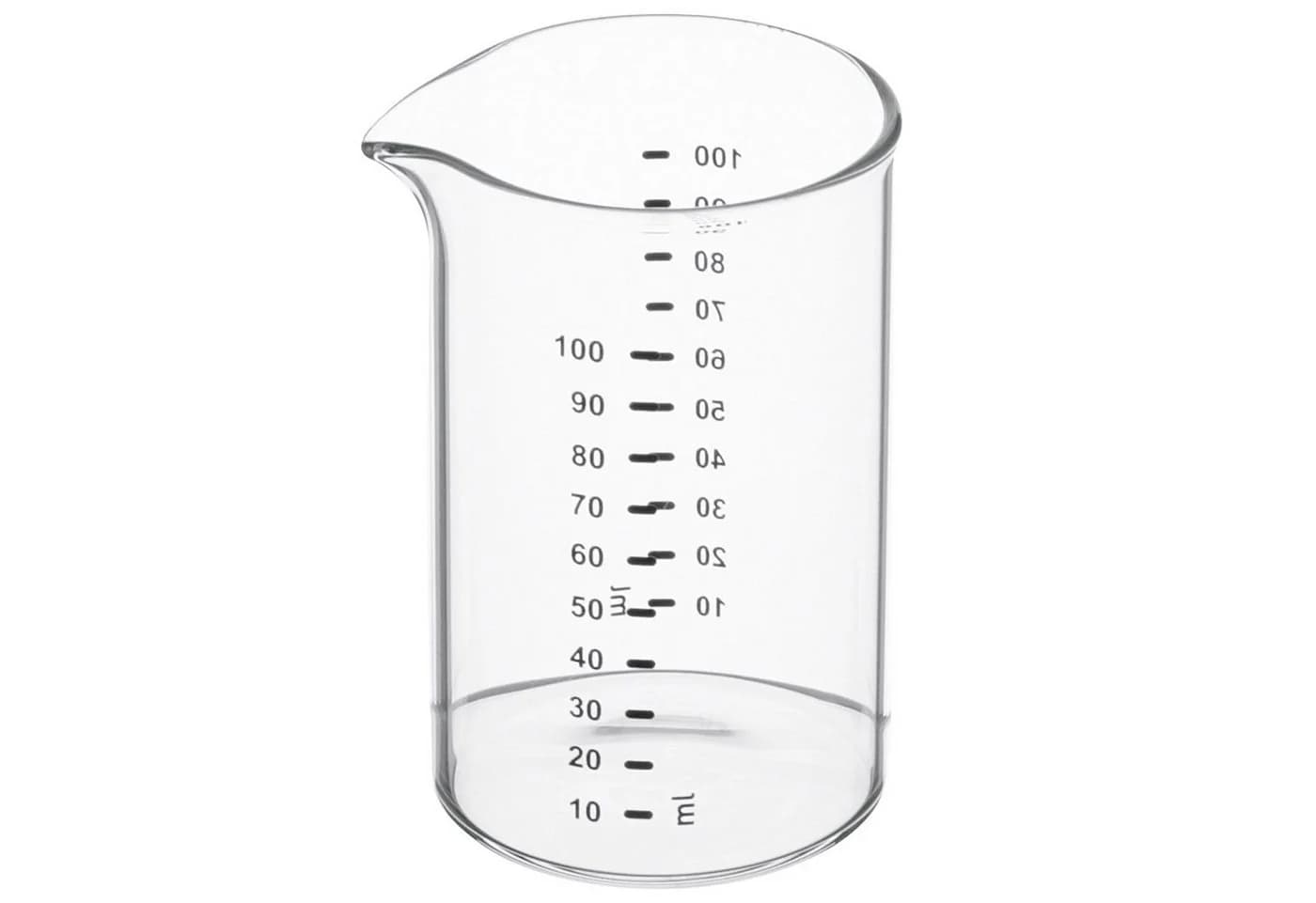 Weis Messbecher Edelstahl Transparent 0,1l Präzision