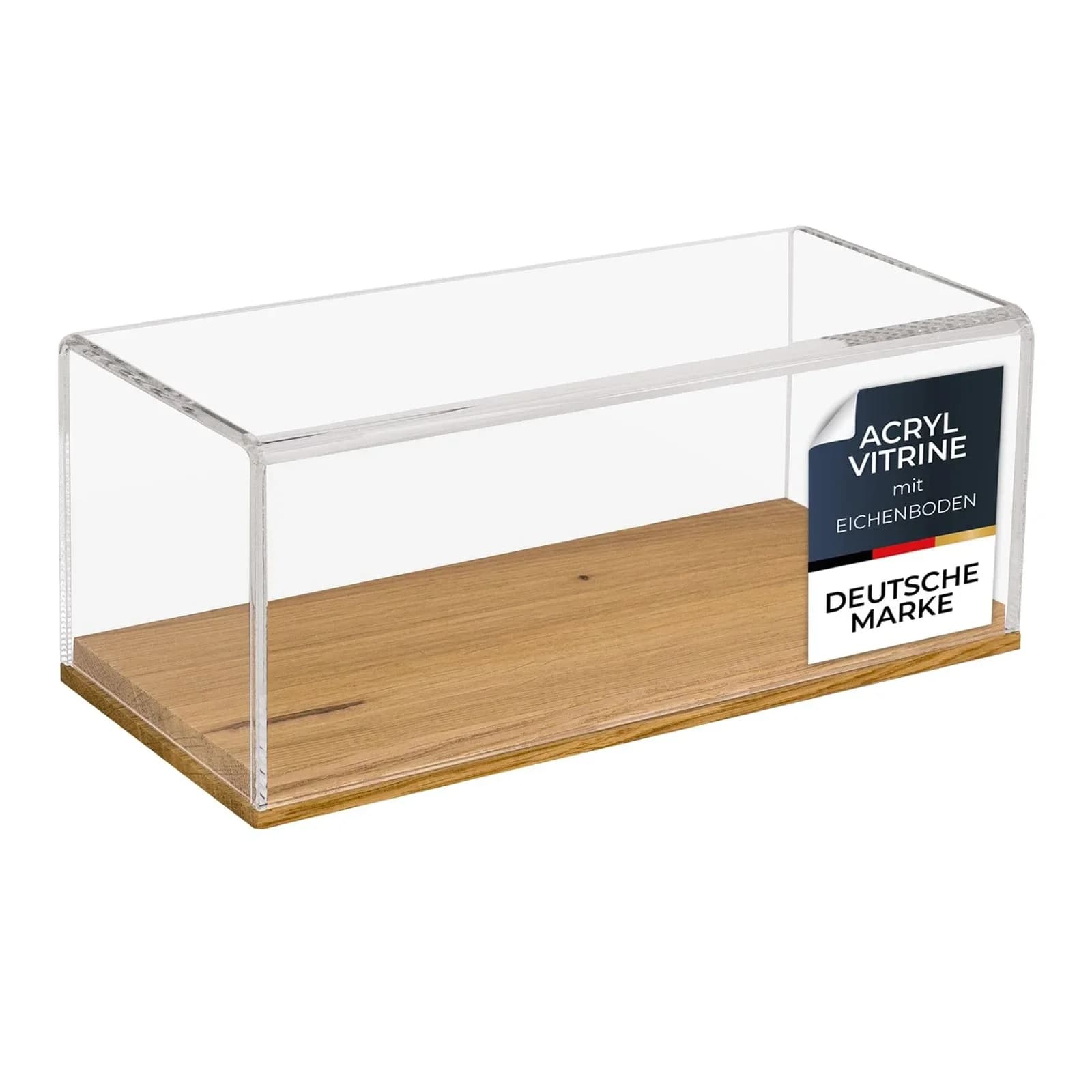 HMF 46872 Acryl Vitrine mit Holzsockel für Modellautos