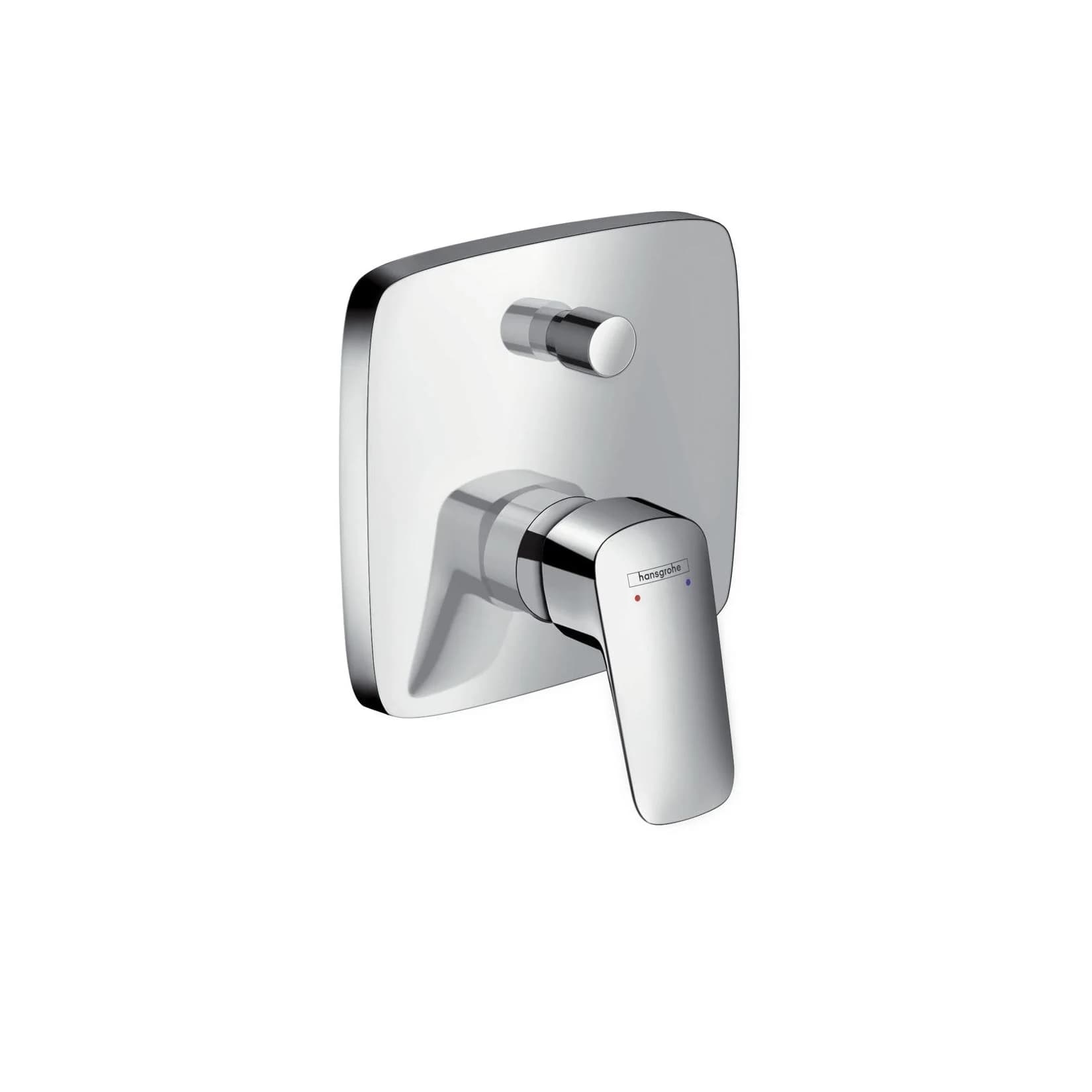 hansgrohe Fertigmontageset Logis UP-Wannen-Einhebelmischer 2 Verbraucher chrom