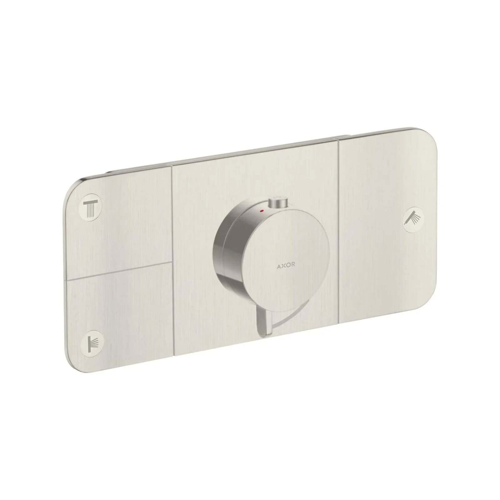 Hansgrohe Axor One Fertigmontageset 45713800 Unterputz-Thermostatmodul 3 Verbraucher Edelstahl
