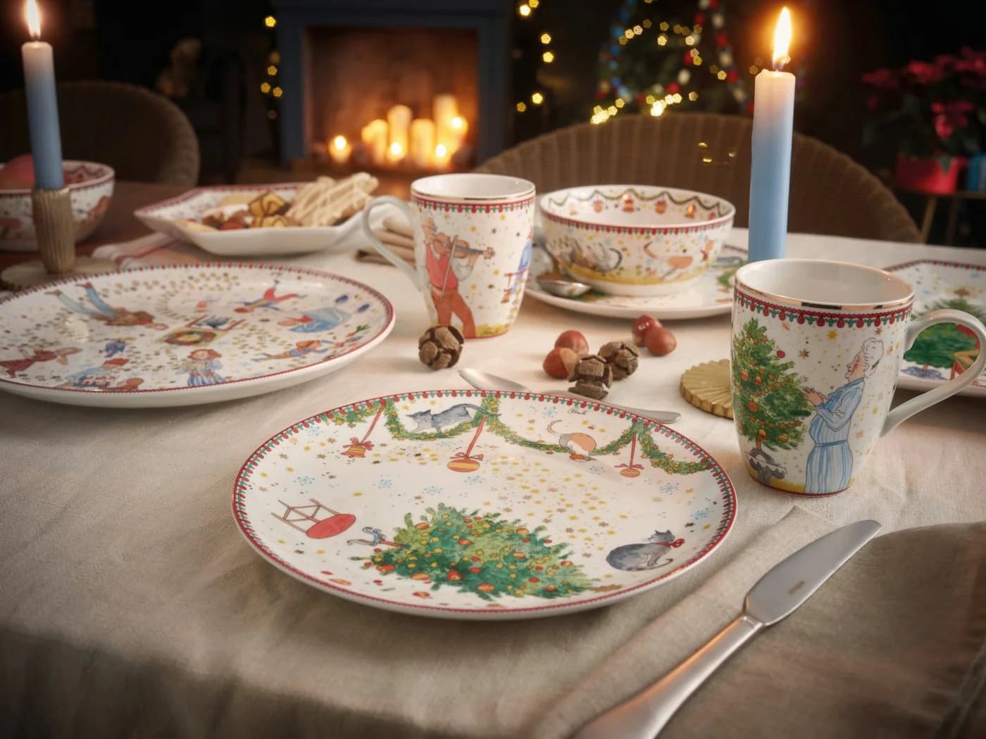 Hutschenreuther Frühstücksteller 22cm Sammelkollektion 2024 Weihnachtsleuchten