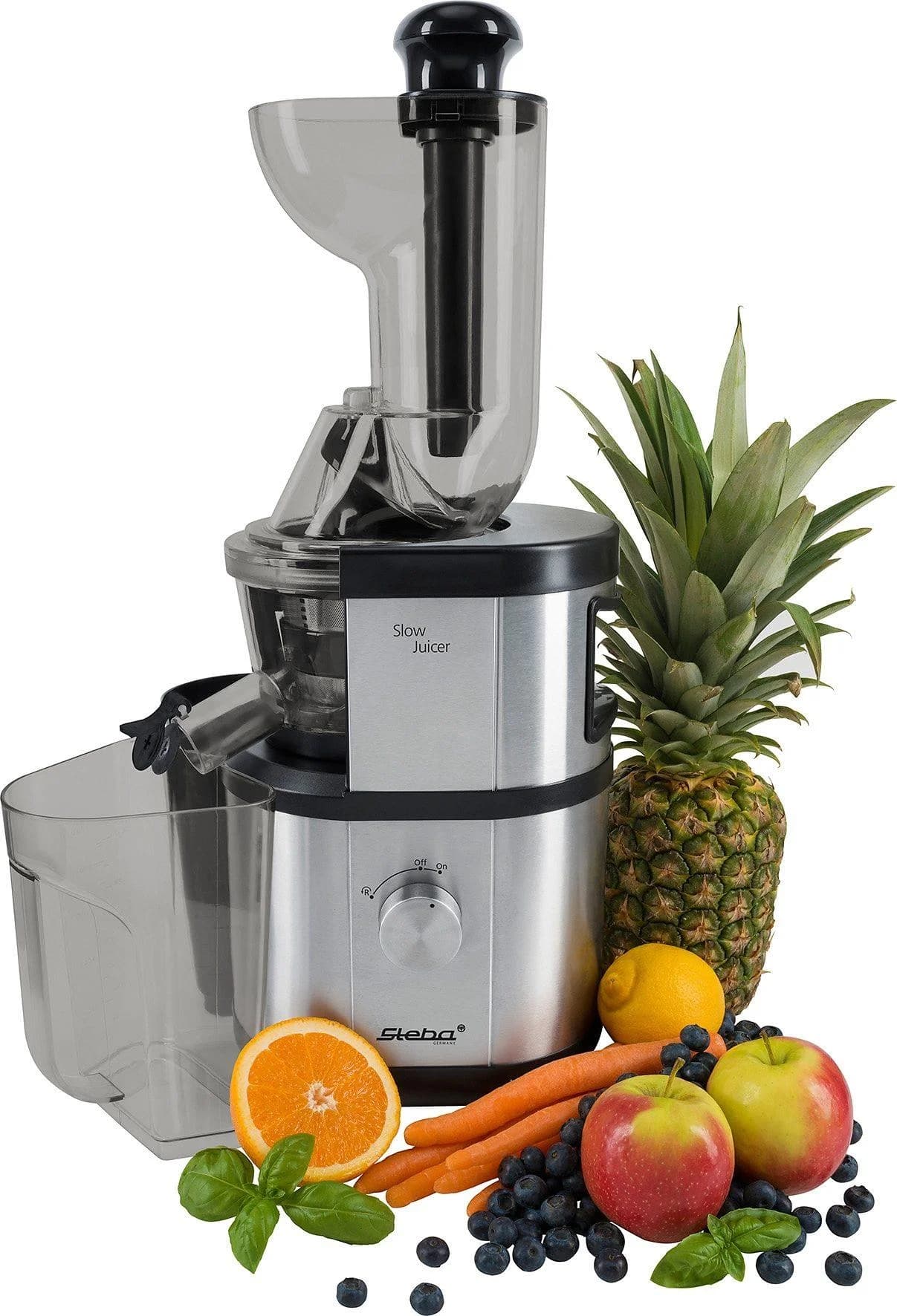 STEBA Slow Juicer E 400 Edelstahl Entsafter Kaltpressverfahren