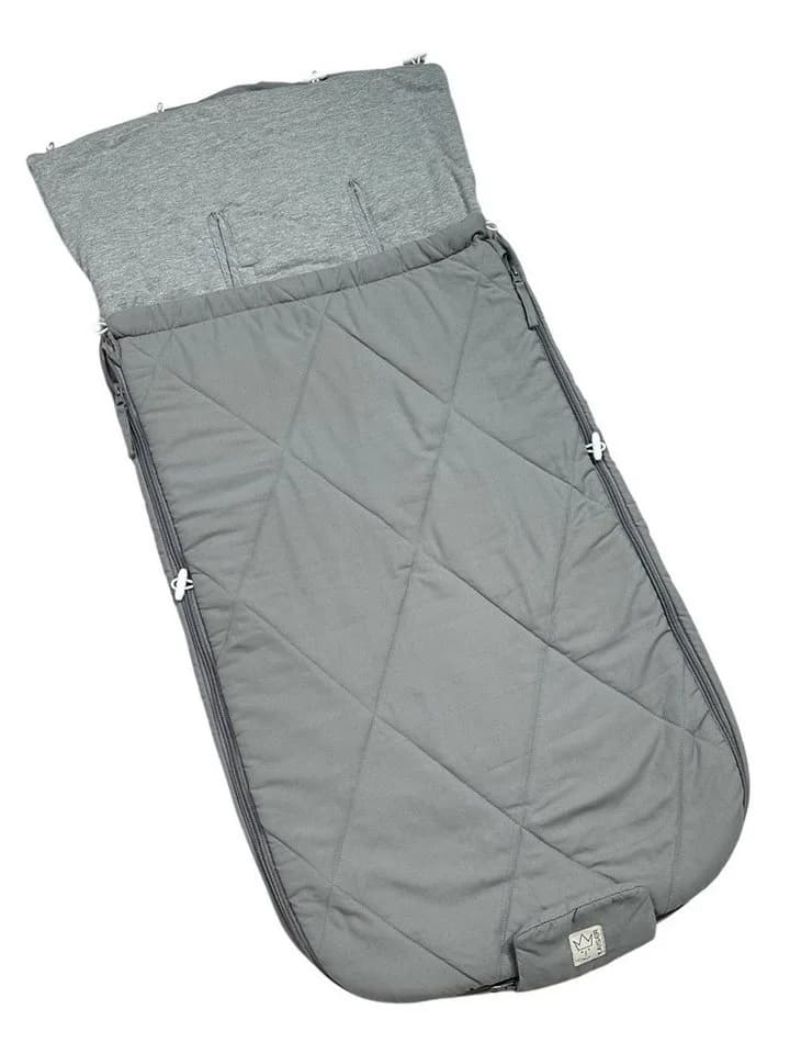 Kaiser Fußsack Sommerfußsack Aurora Grau - für Kinderwagen und Buggy