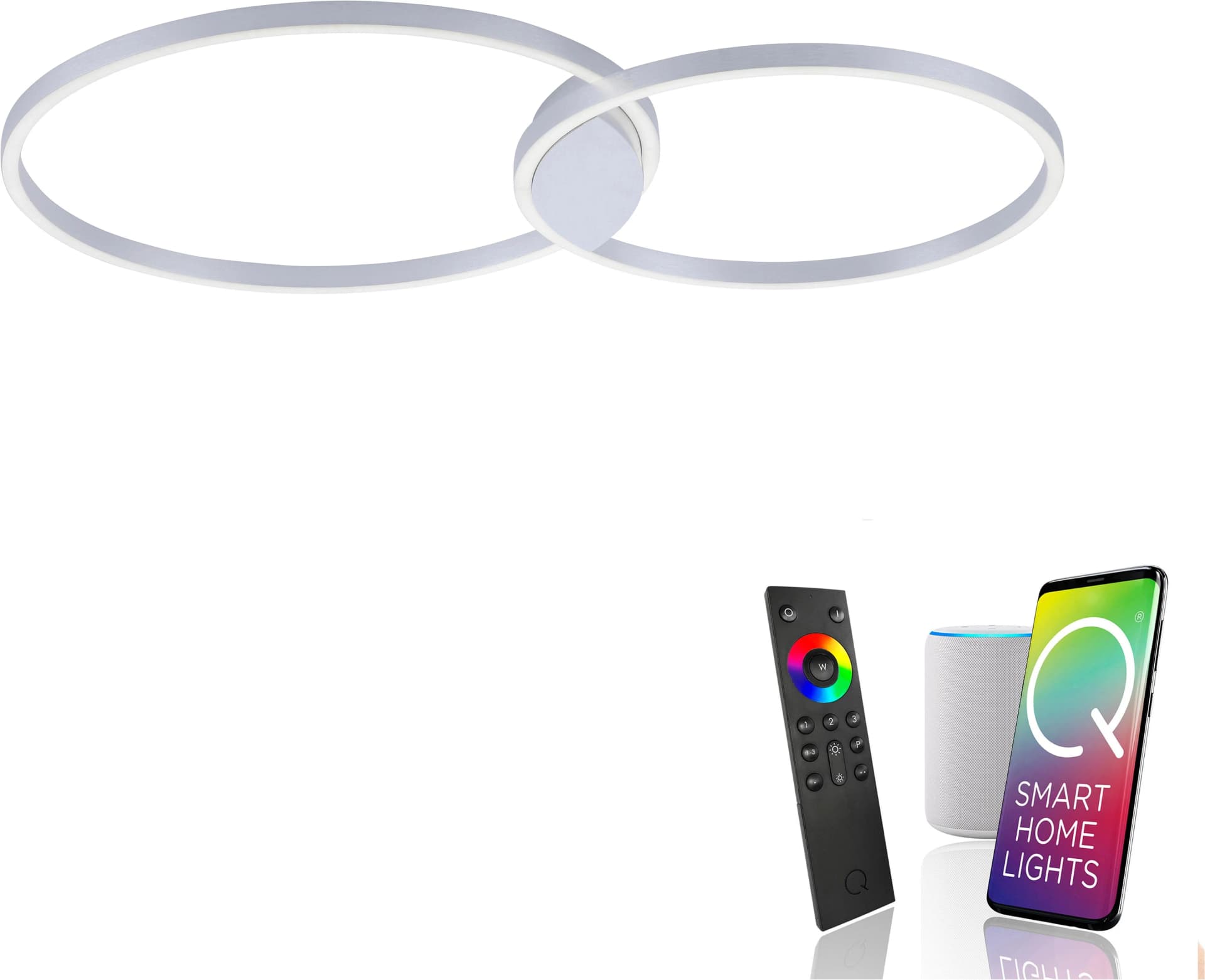 NEUHAUS Q-KATE LED Deckenleuchte Aluminium Dimmbar CCT Smart Home