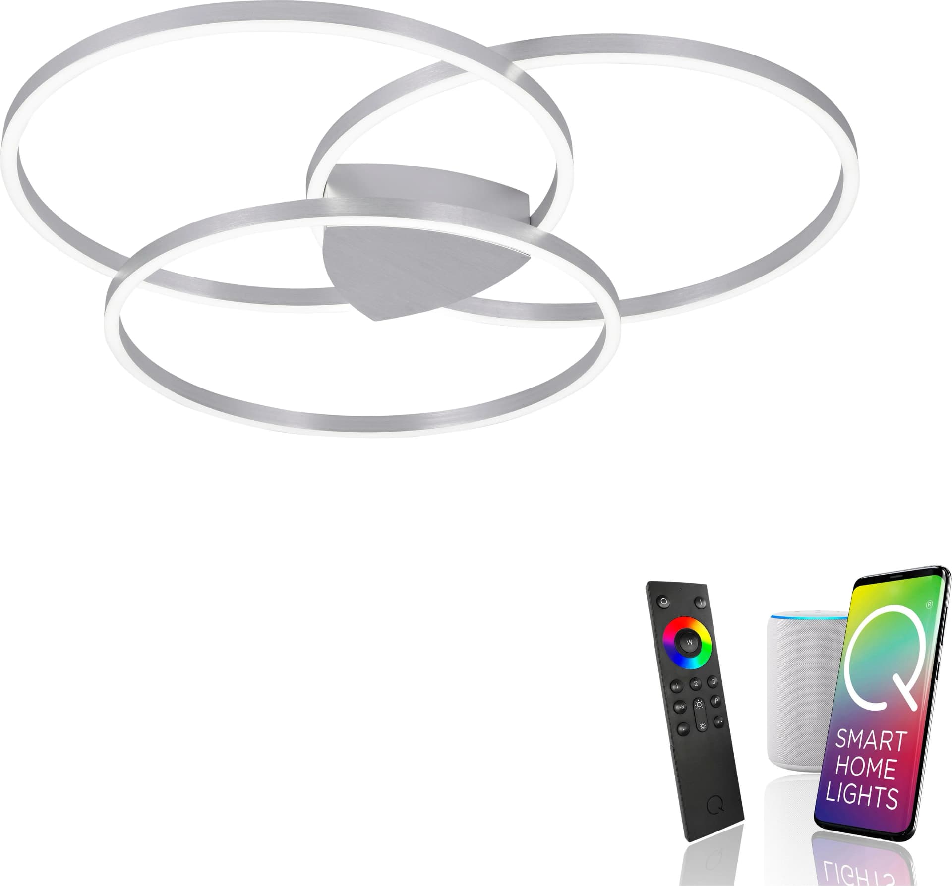 Paul Neuhaus Q-KATE LED-Deckenleuchte Smart Home ZigBee