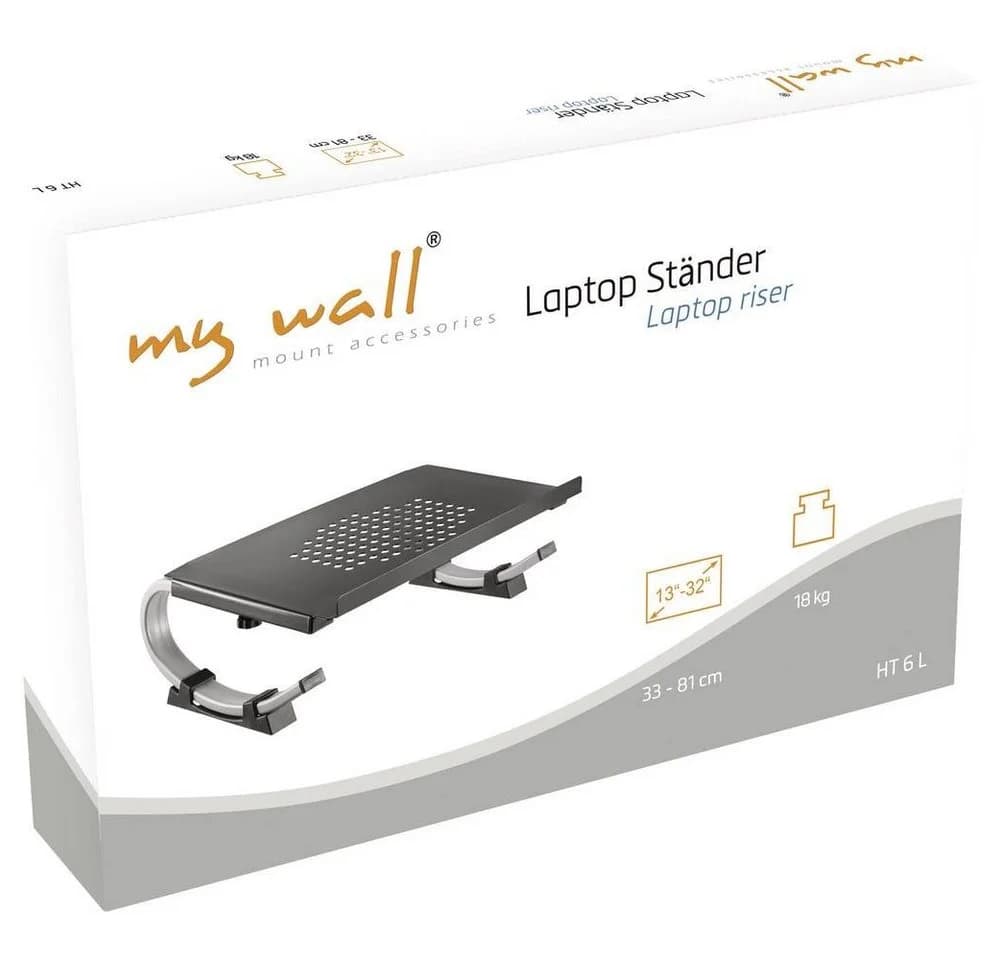 my wall Laptoptisch HT 6 L Laptopständer 13-32 Zoll Multiwinkel