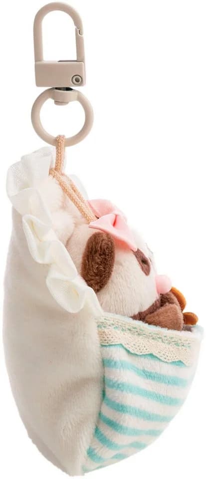 Nici Kuscheltier mymochi Panda Kono 7cm Set mit Bettchen & Breischale