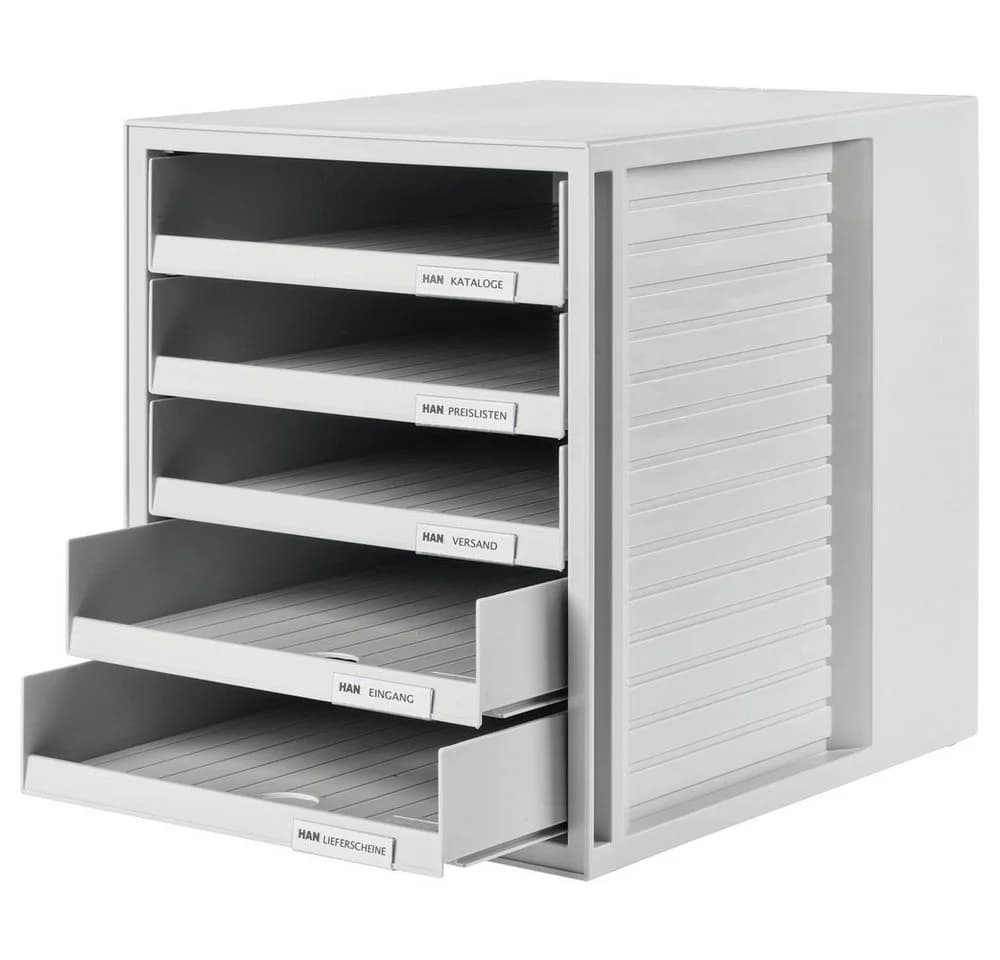 HAN Schubladenbox SCHRANK-SET 5 Schubladen lichtgrau