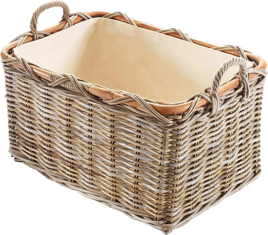 LOCKER Aufbewahrungskorb Landhausstil Beige Rattan